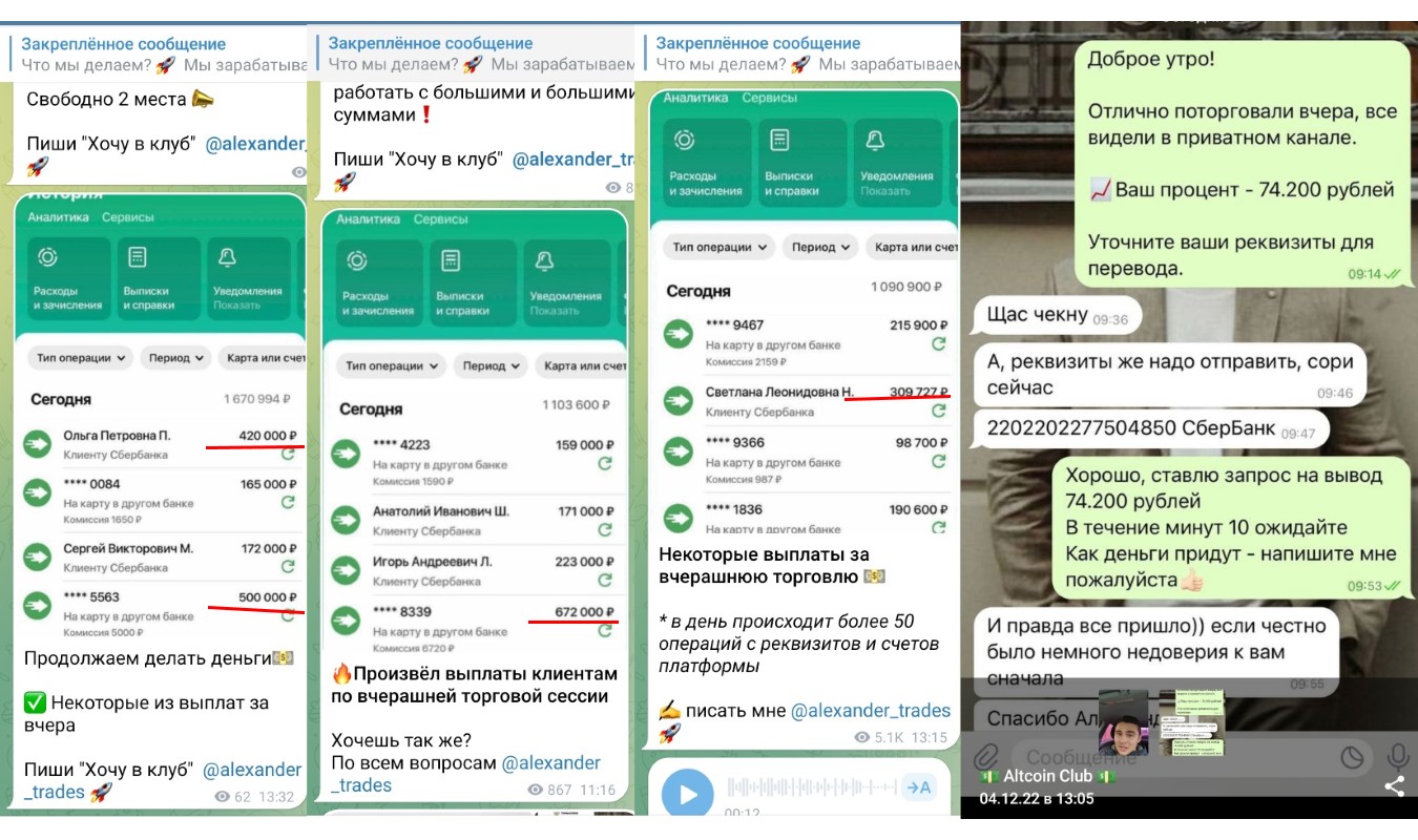 Александр Бойков Altcoin Club телеграм