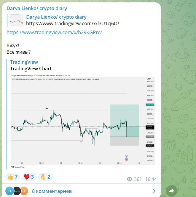 Darya Lienko Crypto Diary телеграм