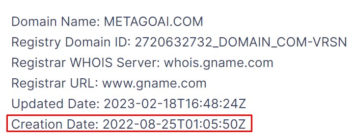 Метаго сайт домен