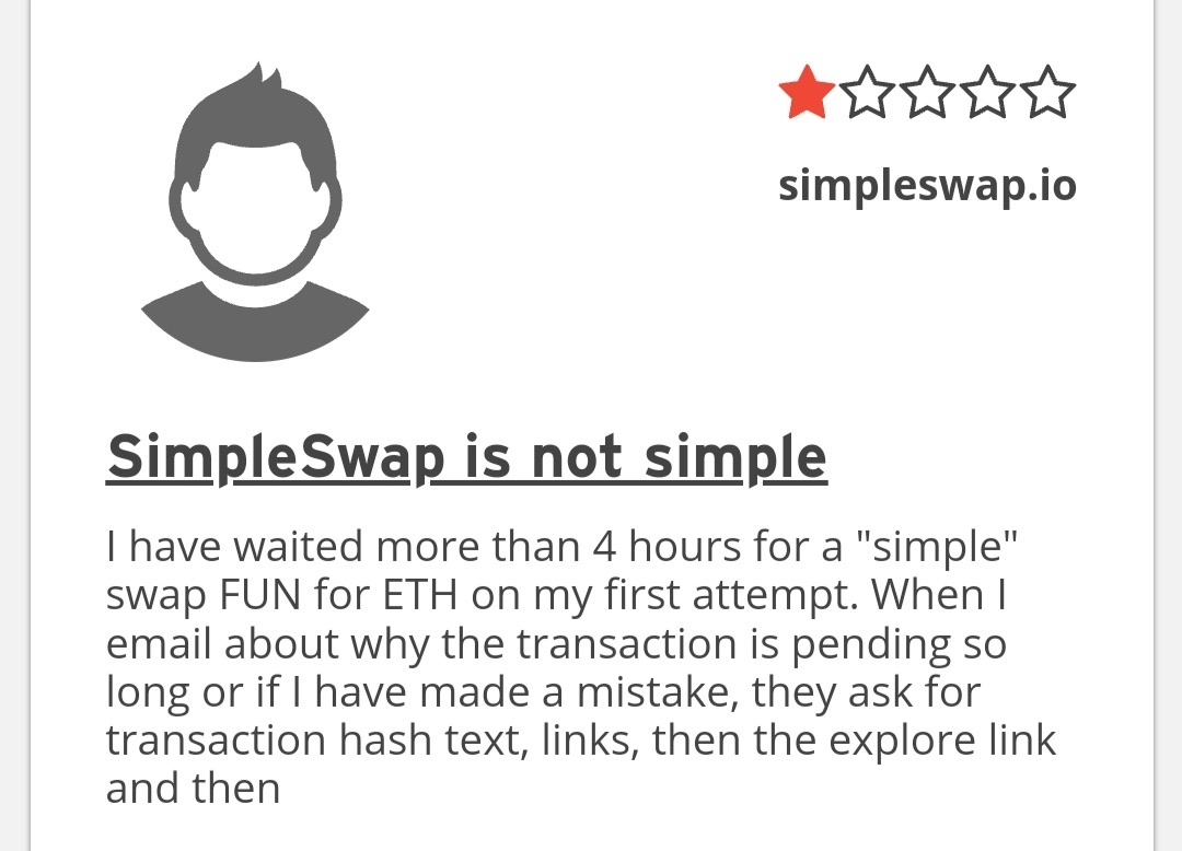 Simpleswap - отзывы