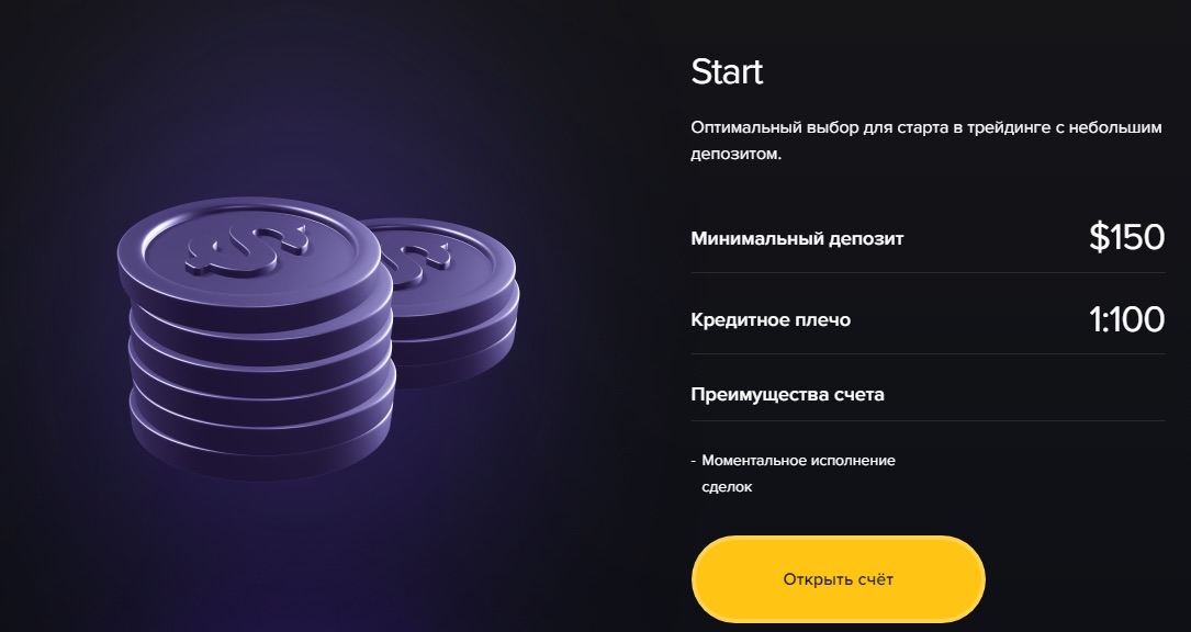 Secnotix - депозит Старт