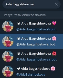 Aida bagyshbekova телеграм каналы